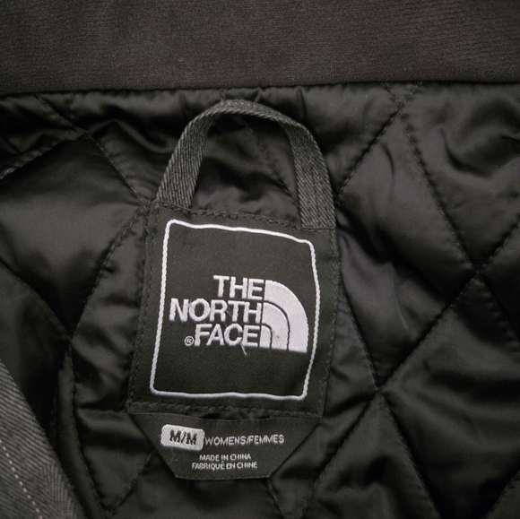 Women's The North Face Parka Jacket With Hood Color Grey Size Medium - Picture 11 of 11